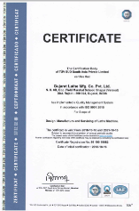Gujarat Lathe Manufacturing TUV ISO Certificate